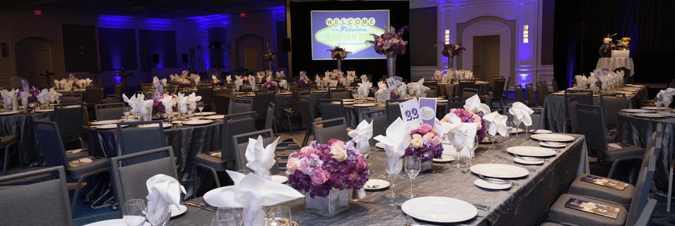 Corporate event flowers and decorations designed by Beneva Weddings & Events in Sarasota, FL